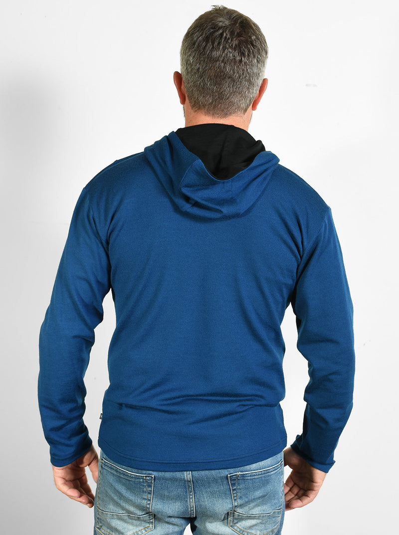 Outer - Merino Pullover Hoodie - Glowing Sky New Zealand