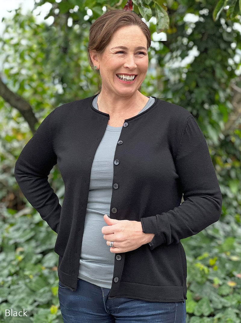 Mid - Button Cardigan - Glowing Sky New Zealand