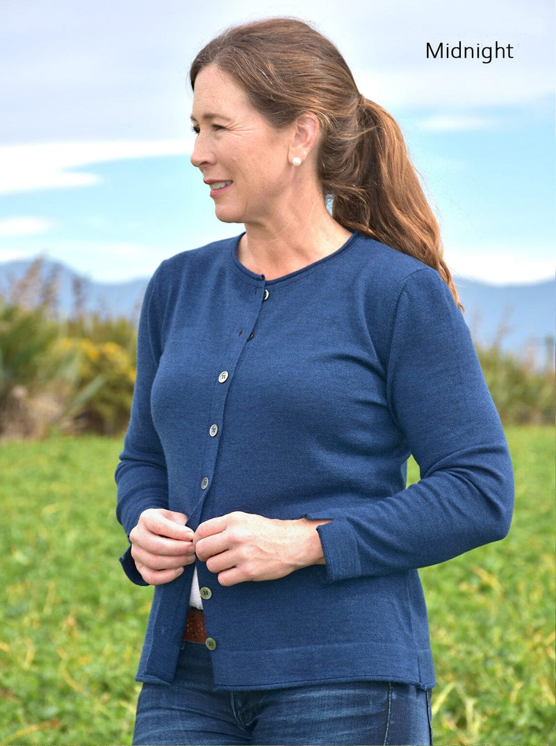 Mid - Button Cardigan - Glowing Sky New Zealand