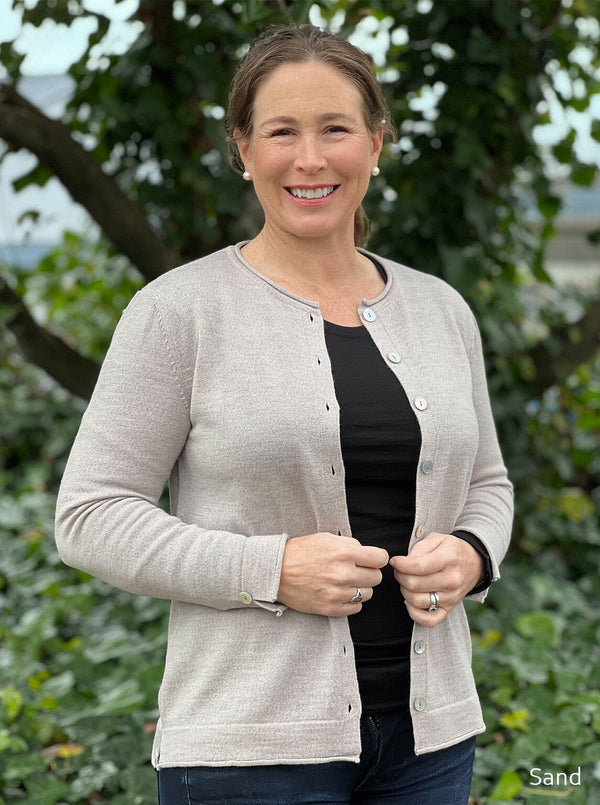 Mid - Button Cardigan - Glowing Sky New Zealand