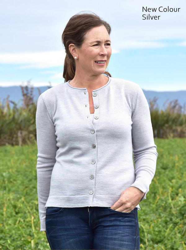 Mid - Button Cardigan - Glowing Sky New Zealand