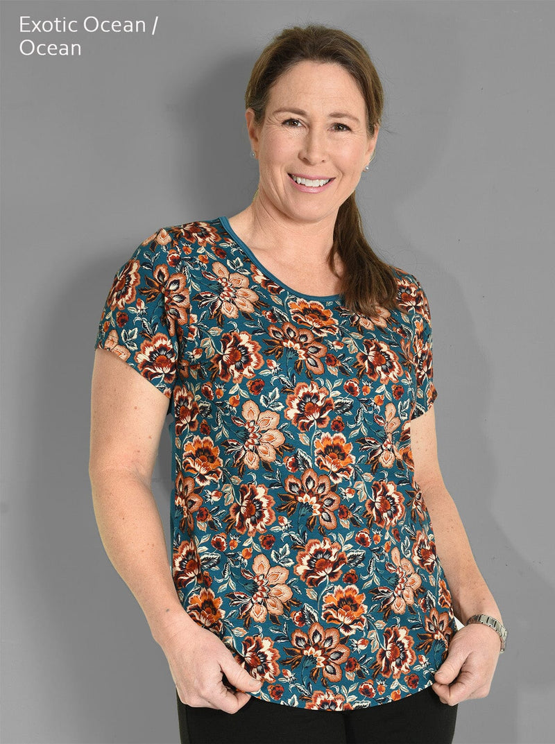 Mid - Limited edition merino tee - Glowing Sky New Zealand