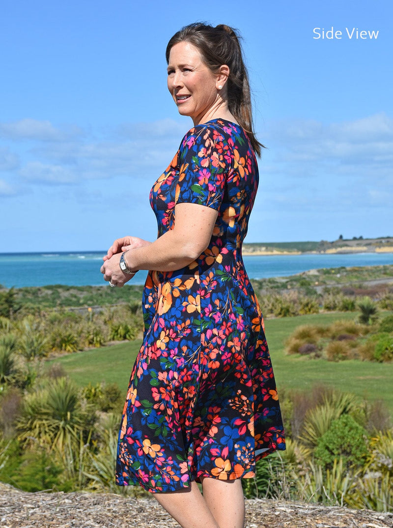 Polyester/Spandex - Marilyn dress V2 - Glowing Sky New Zealand