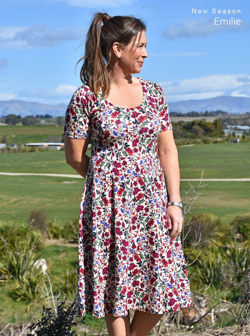 Polyester/Spandex - Marilyn dress V2 - Glowing Sky New Zealand