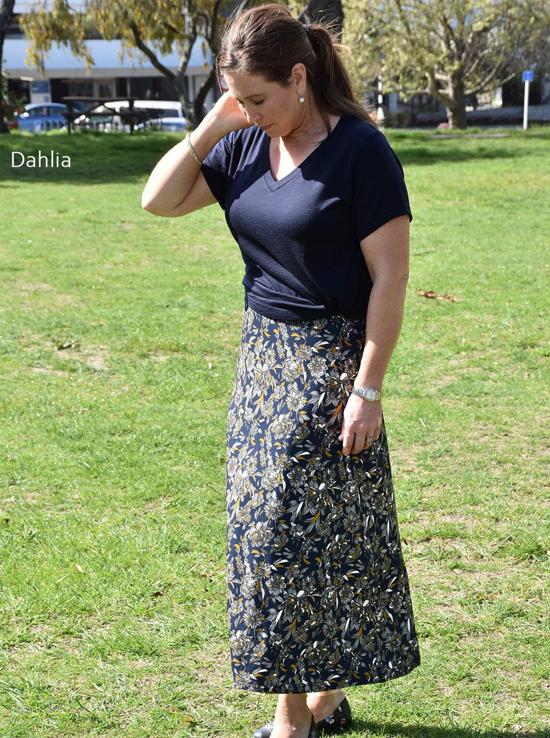 Polyester/Spandex - Maxi Skirt - Glowing Sky New Zealand