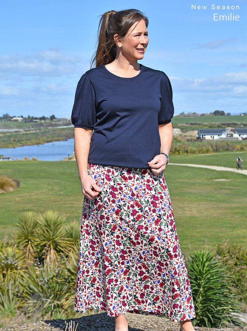 Polyester/Spandex - Maxi Skirt - Glowing Sky New Zealand