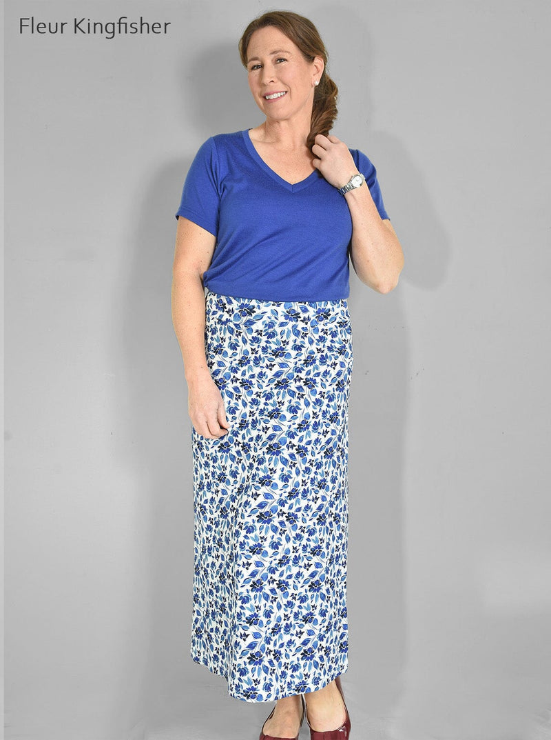 Polyester/Spandex - Maxi Skirt - Glowing Sky New Zealand