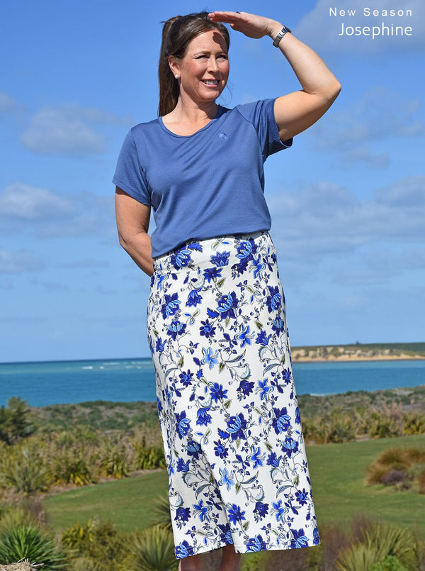 Polyester/Spandex - Maxi Skirt - Glowing Sky New Zealand