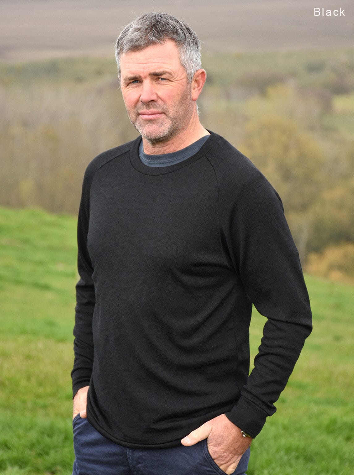 Men's Merino Raglan Crew