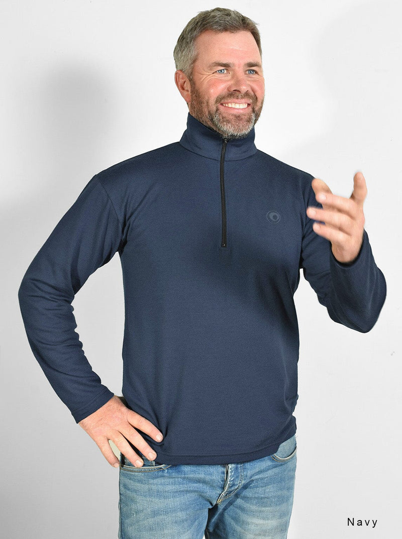 Outer - Merino Half Zip Jersey - Glowing Sky New Zealand
