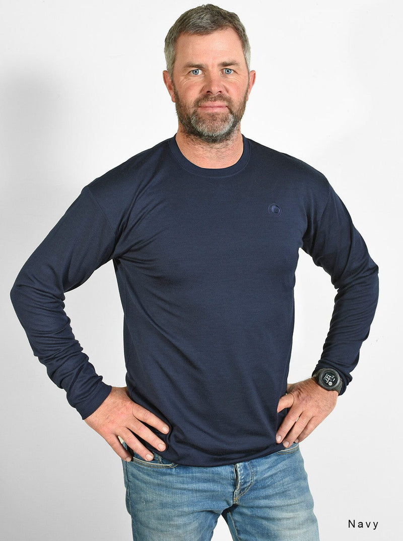 Mid - Merino Long Sleeve Tee - Glowing Sky New Zealand