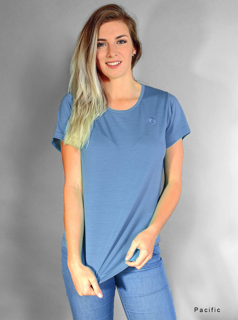 Mid - Merino Relax Tee - Glowing Sky New Zealand