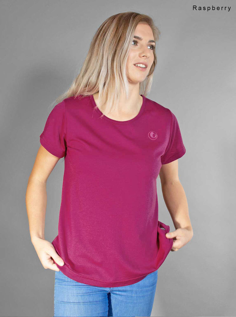 Mid - Merino Relax Tee - Glowing Sky New Zealand