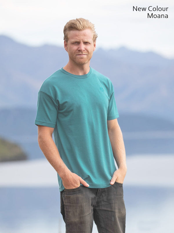Mid - Merino Tee - Glowing Sky New Zealand
