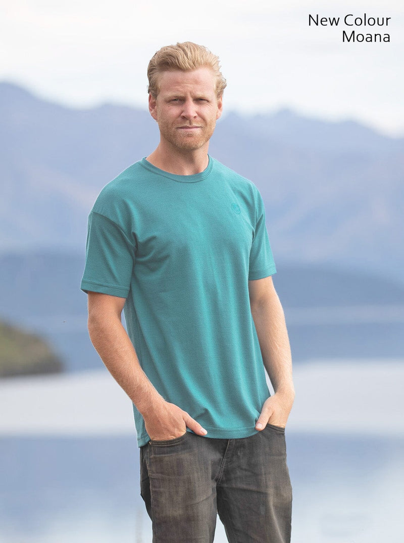 Mid - Merino Tee - Glowing Sky New Zealand