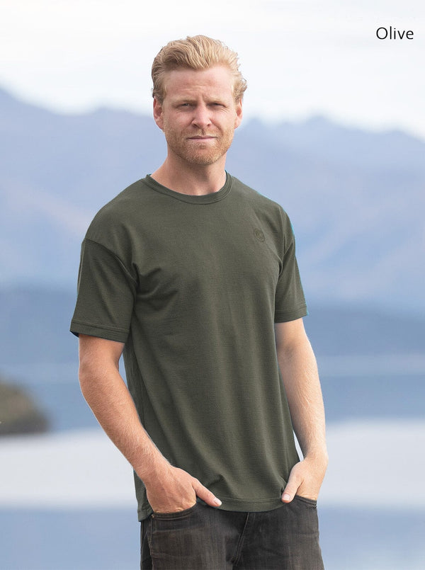 Mid - Merino Tee - Glowing Sky New Zealand