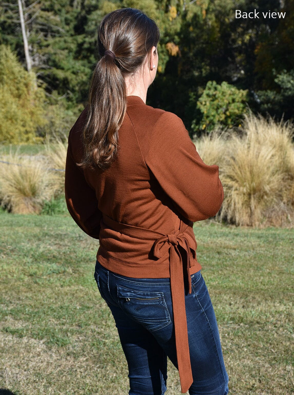 Merino wrap cardigan hotsell