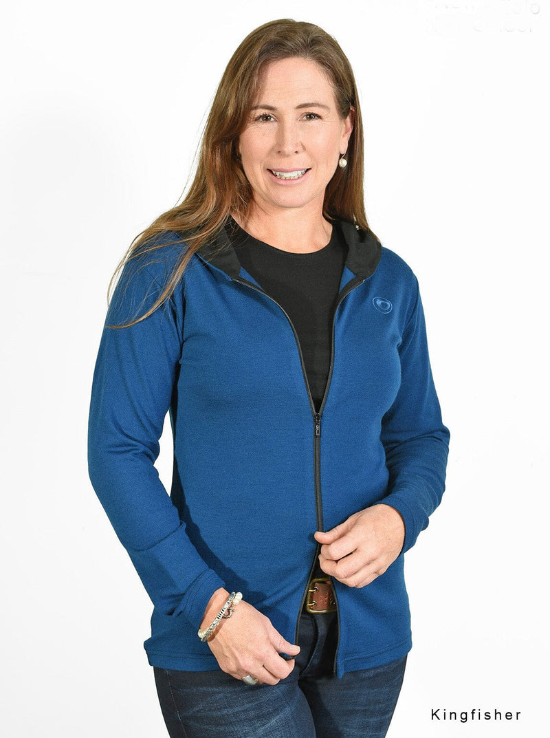 Outer - Merino Zip Hoodie - Glowing Sky New Zealand