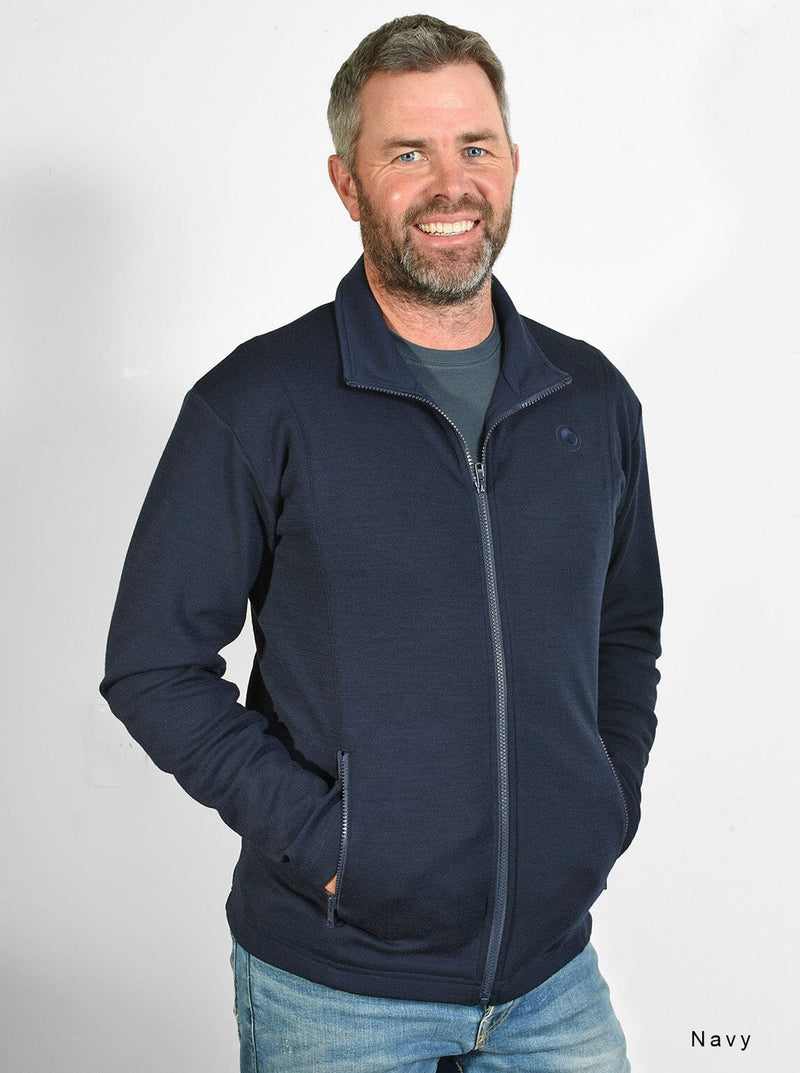Outermost - Merino Zip Outermost Jacket with Zip Pockets - Glowing Sky New Zealand