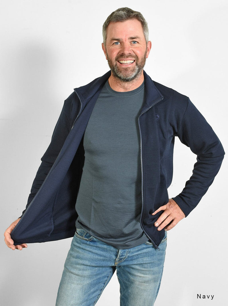 Outermost - Merino Zip Outermost Jacket with Zip Pockets - Glowing Sky New Zealand
