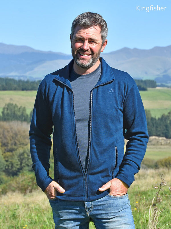Outermost - Merino Zip Outermost Jacket with Zip Pockets - Glowing Sky New Zealand