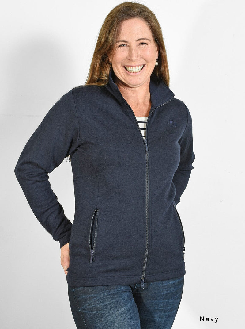 Outermost - Merino Zip Outermost Jacket with Zip Pockets - Glowing Sky New Zealand