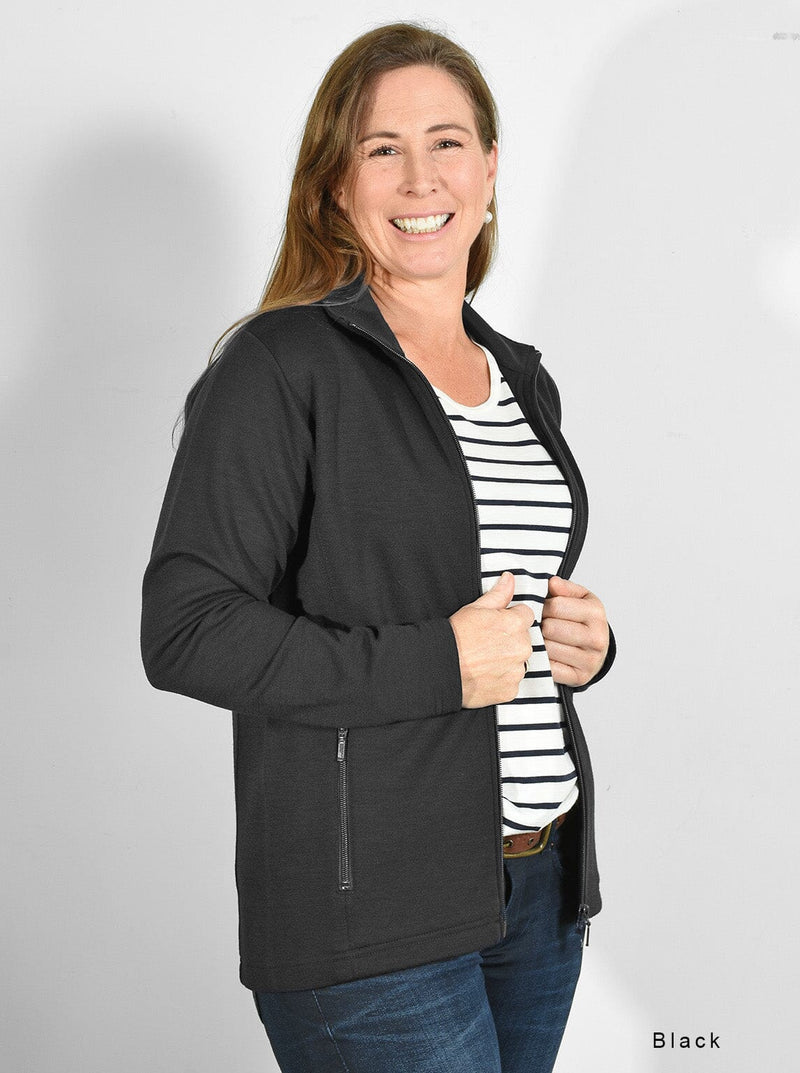 Outermost - Merino Zip Outermost Jacket with Zip Pockets - Glowing Sky New Zealand