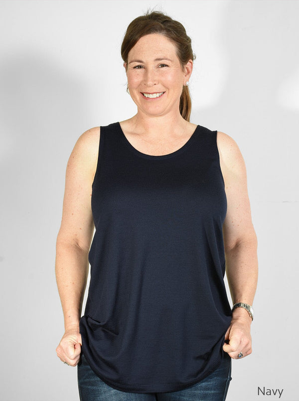 Mid - Merino Layering Singlet - Glowing Sky New Zealand