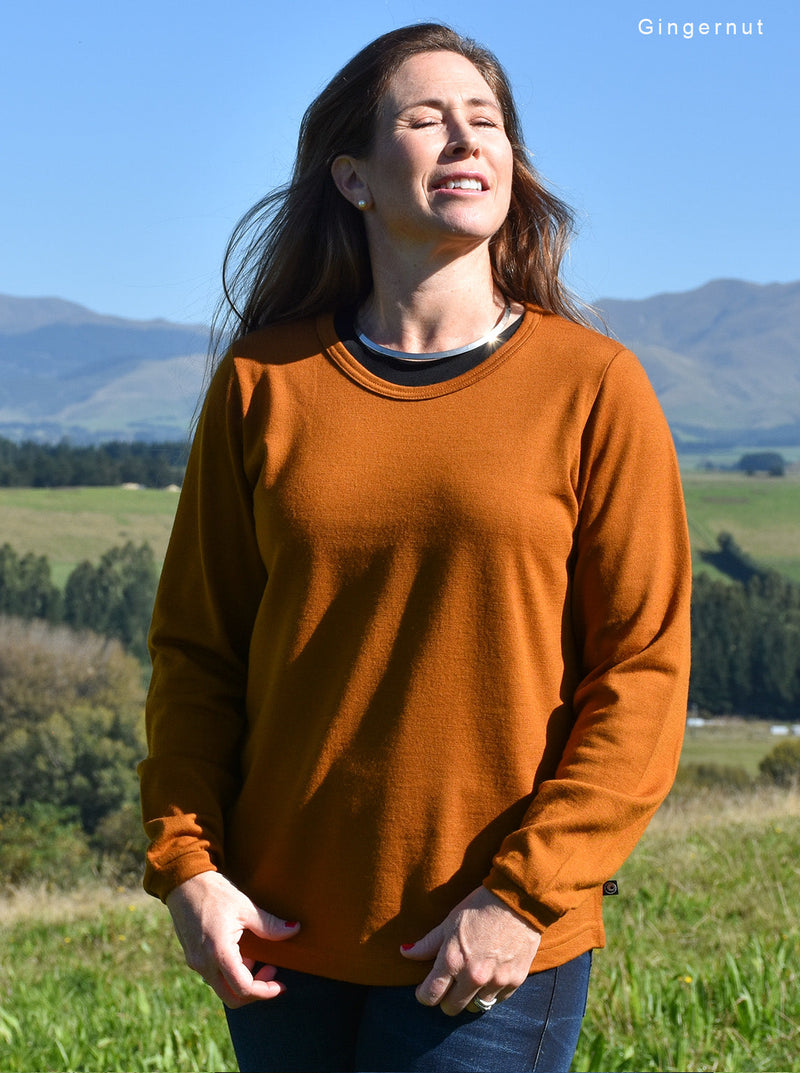 Outer - Merino Relax Jumper - Glowing Sky New Zealand
