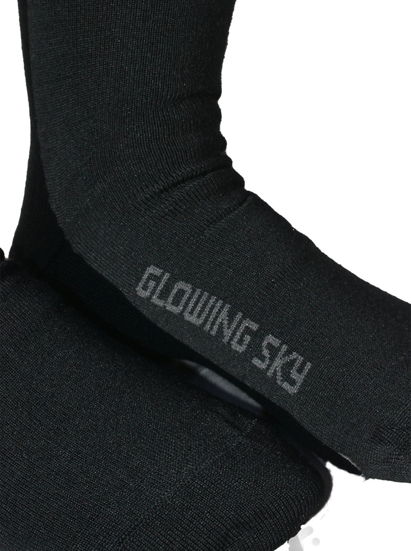 Accessories - S1 Unisex Merino Black Dress Sock - Glowing Sky New Zealand